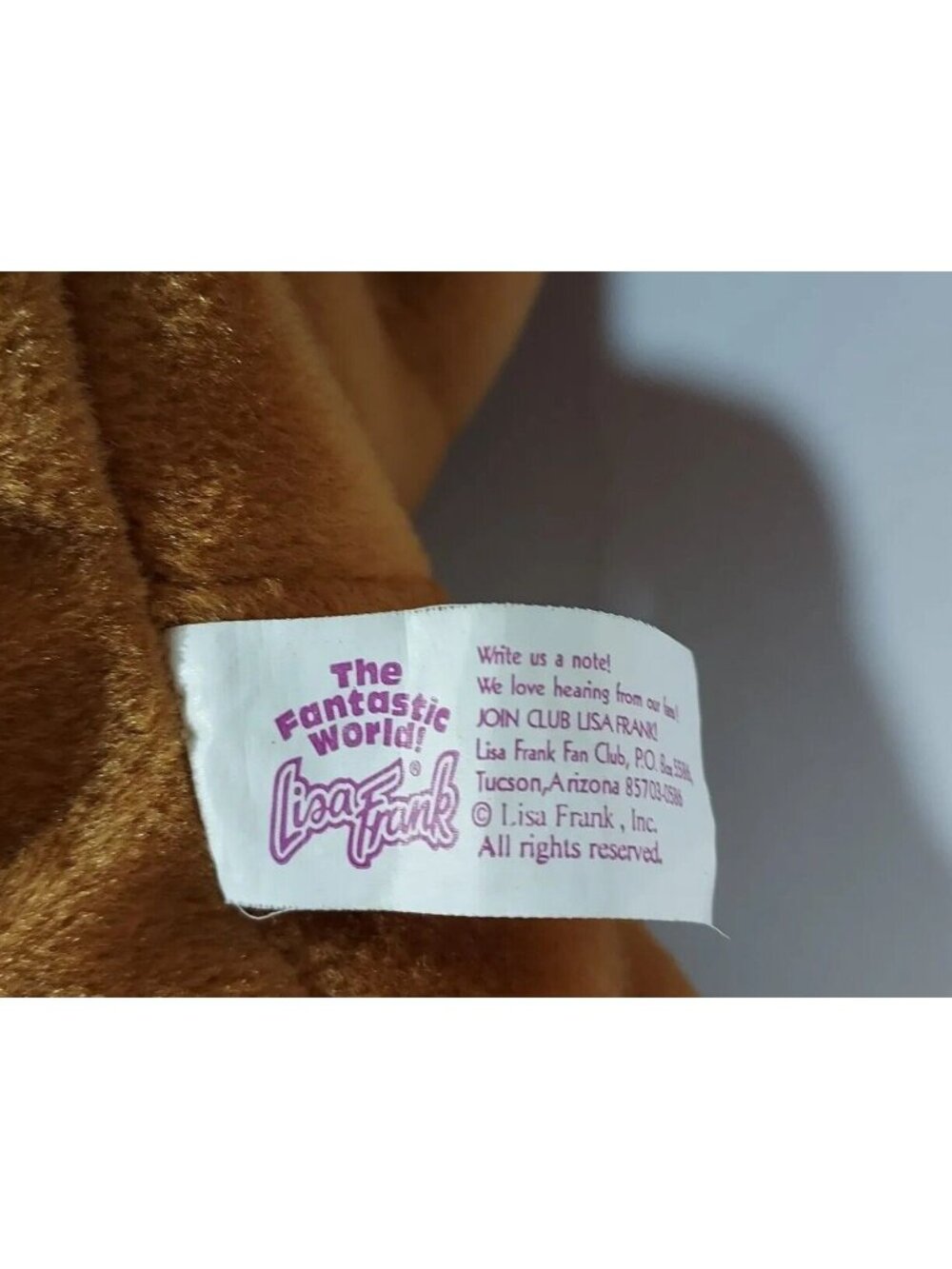Lisa Frank Rainbow Chaser 22" Brown Horse Plush Vintage 1990's - Picture 7 of 13